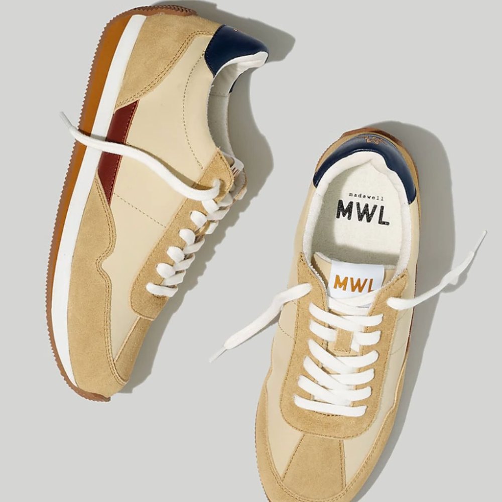 Madewell League Sneakers | French Vanilla Suede | NIB
